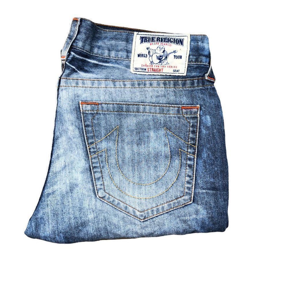 True Religion Jeans Size 36 STRAIGHT Blue